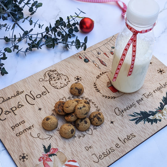 Bandeja Papá Noel tradición color