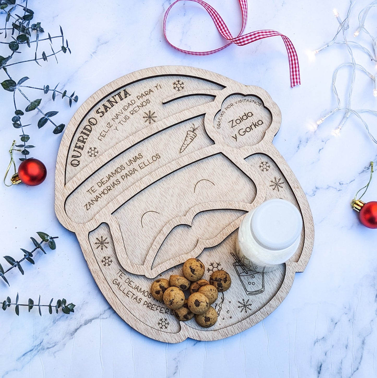 Bandeja carita Papá Noel