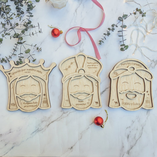 Bandeja caritas Reyes Magos