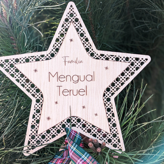 Estrella remate árbol ratán Familia