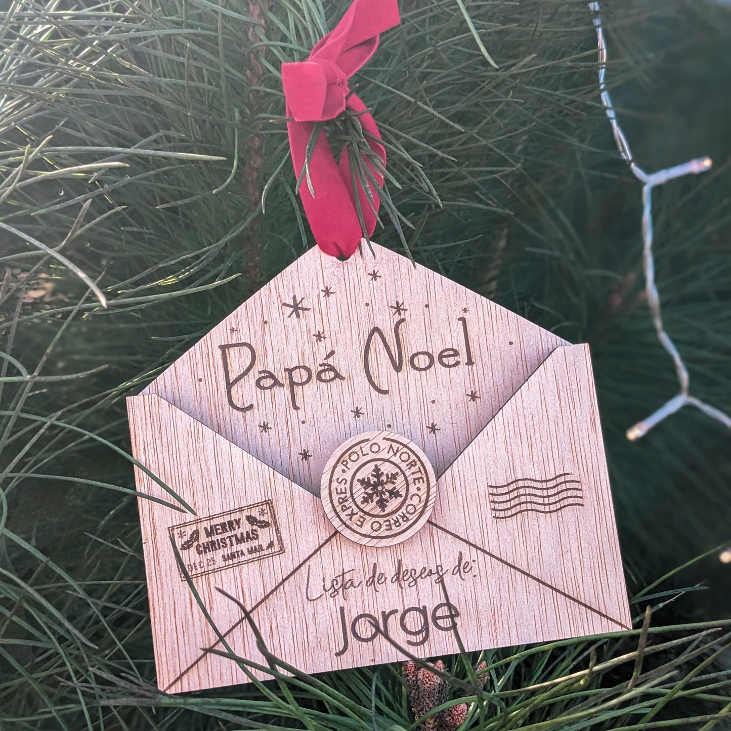 Buzón Papá Noel árbol