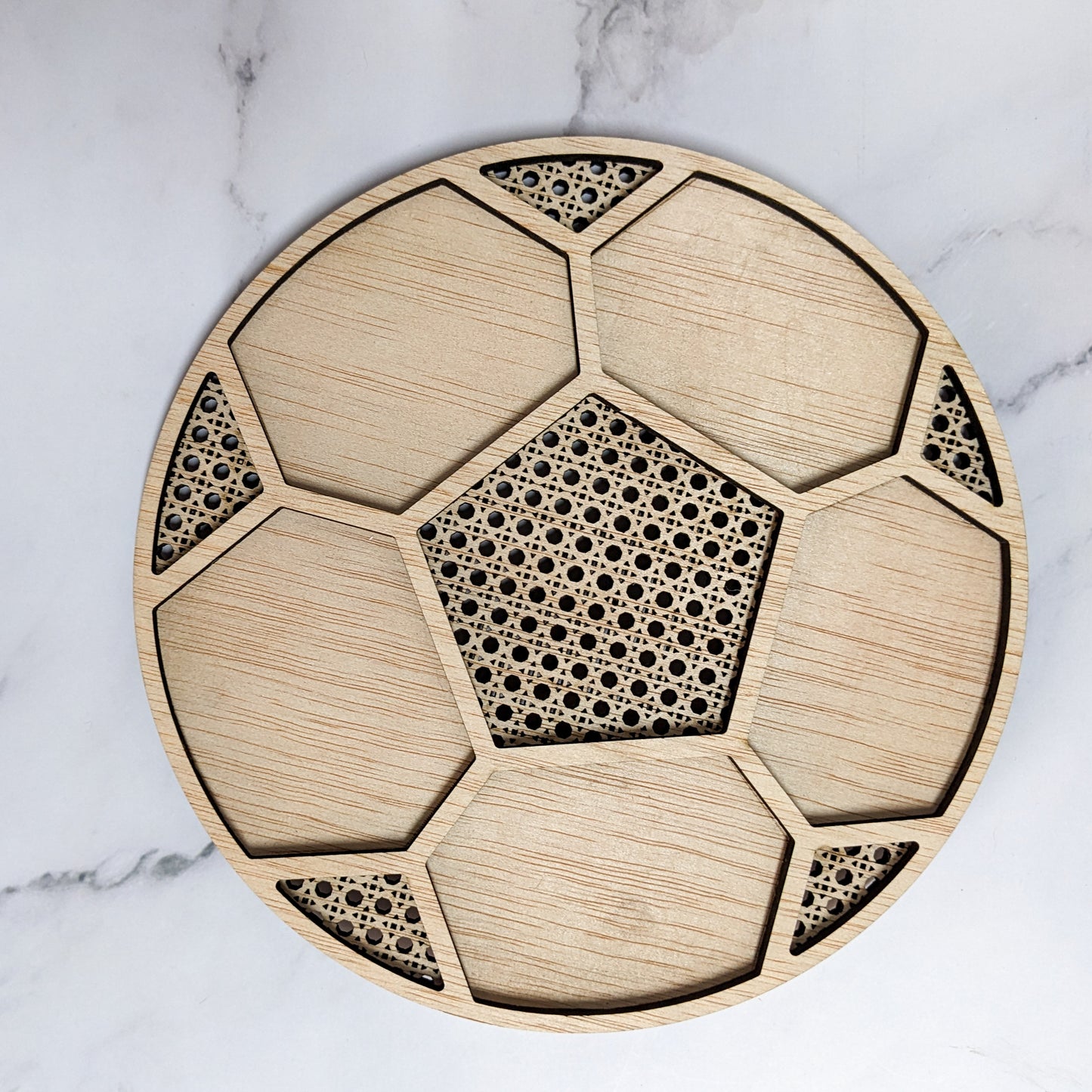 Balón fútbol ratán