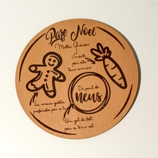 Bandeja Papá Noel personalizada - Miss Moppet