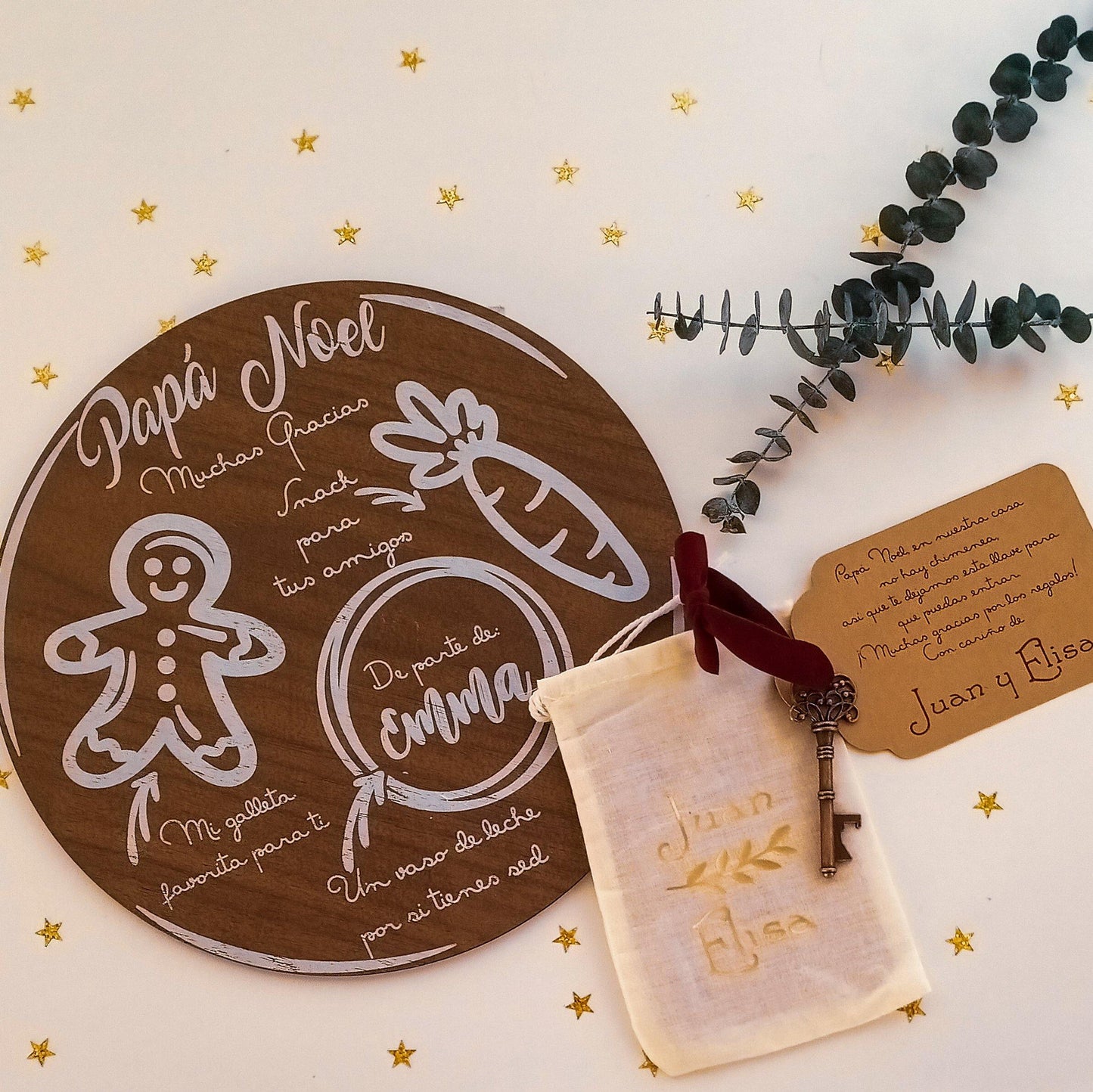 Pack Llave mágica + Bandeja Papá Noel - Miss Moppet