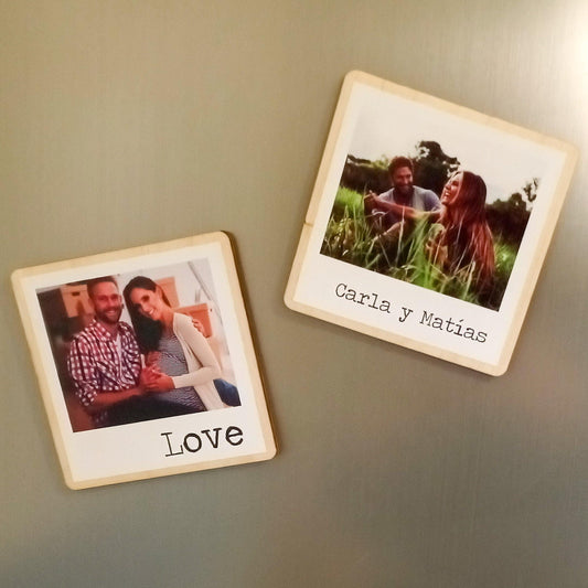 Imán de madera Love - foto - Miss Moppet