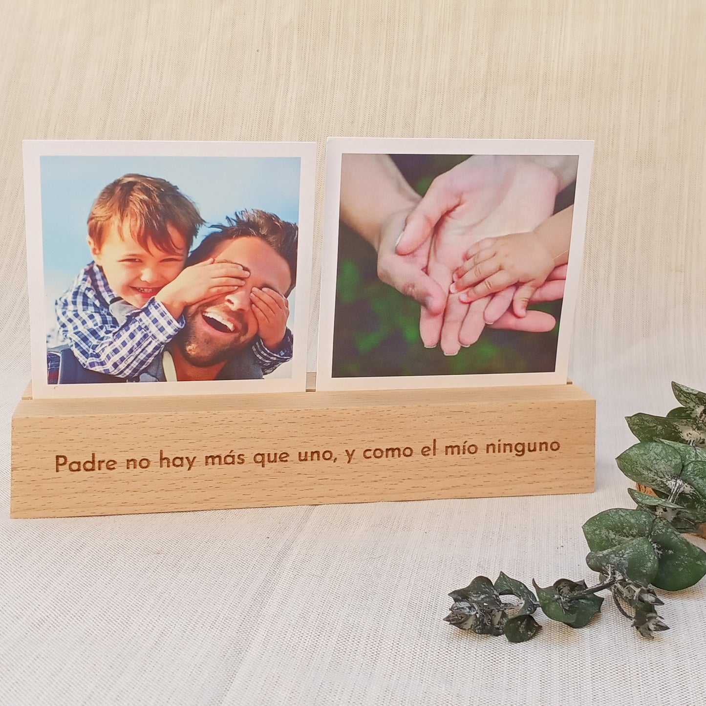 Peana de madera para fotos