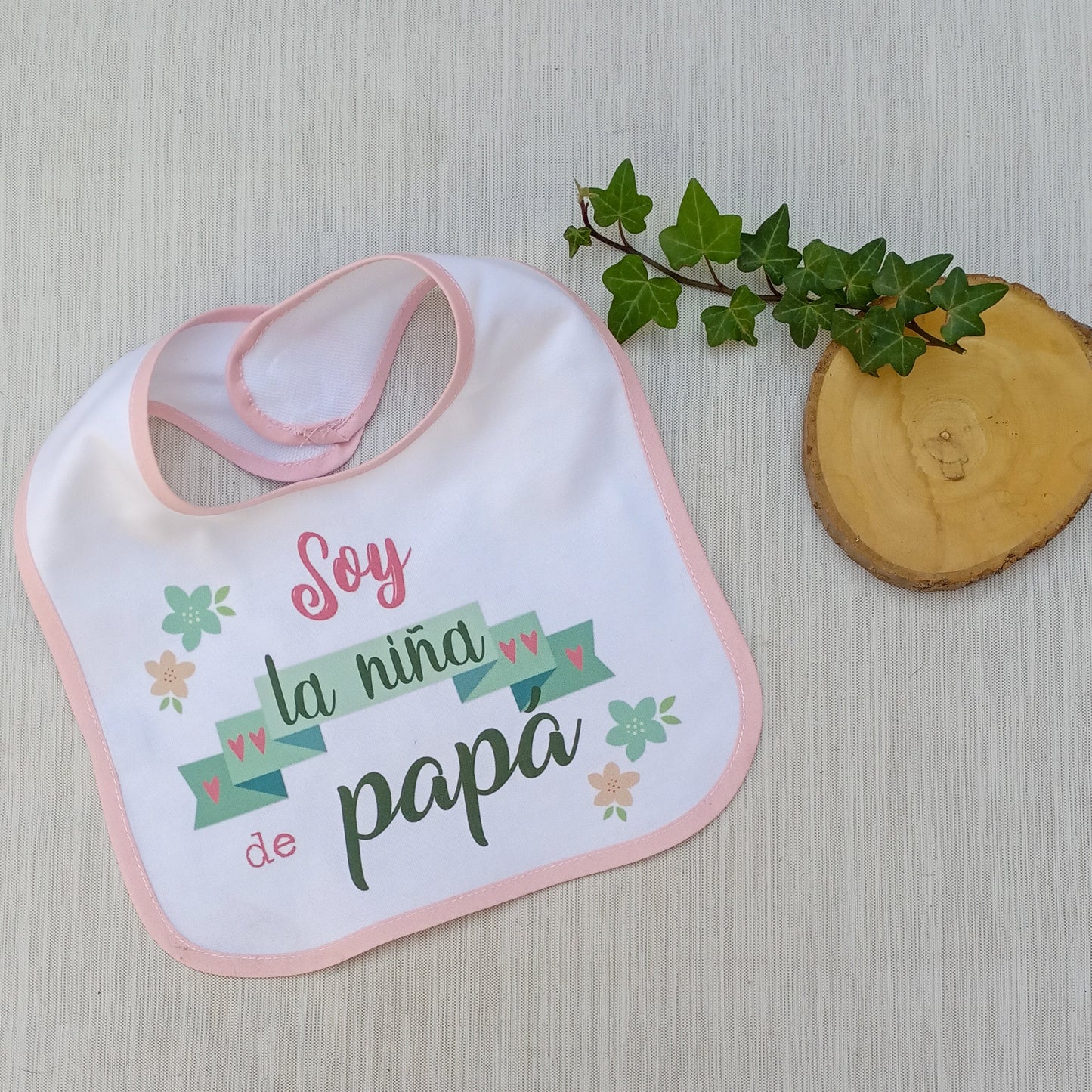 Babero La Niña de Papá