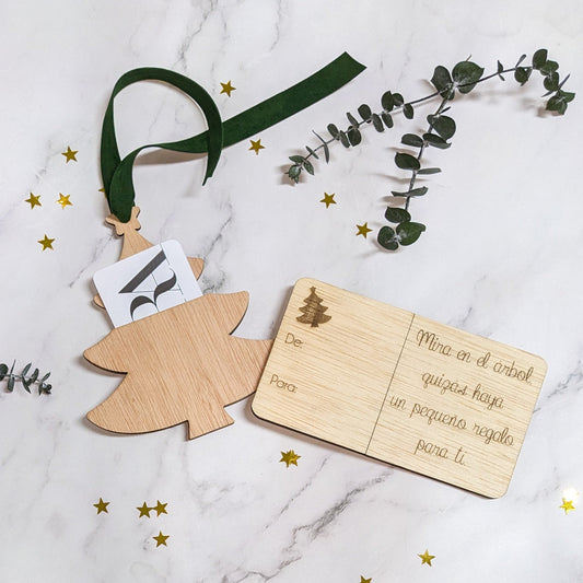 Bola Navidad abeto tarjeta regalo