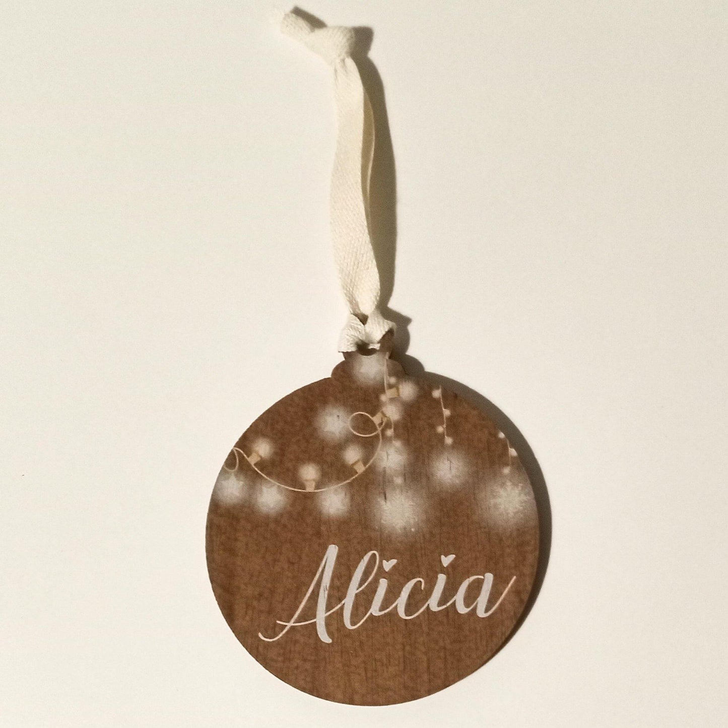Bola madera Luces - Nombre - Miss Moppet