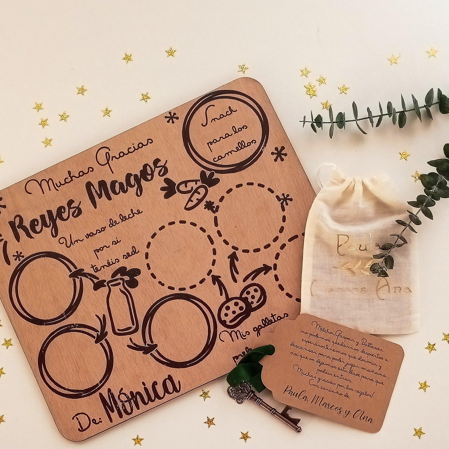 Pack Llave mágica + Bandeja Reyes Magos - Miss Moppet