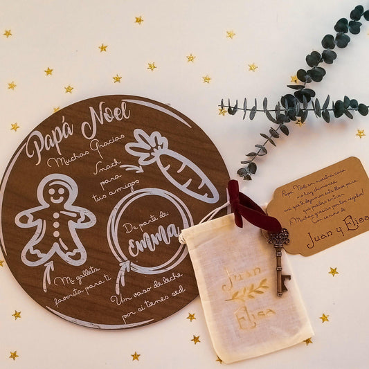 Pack Llave mágica + Bandeja Papá Noel - Miss Moppet