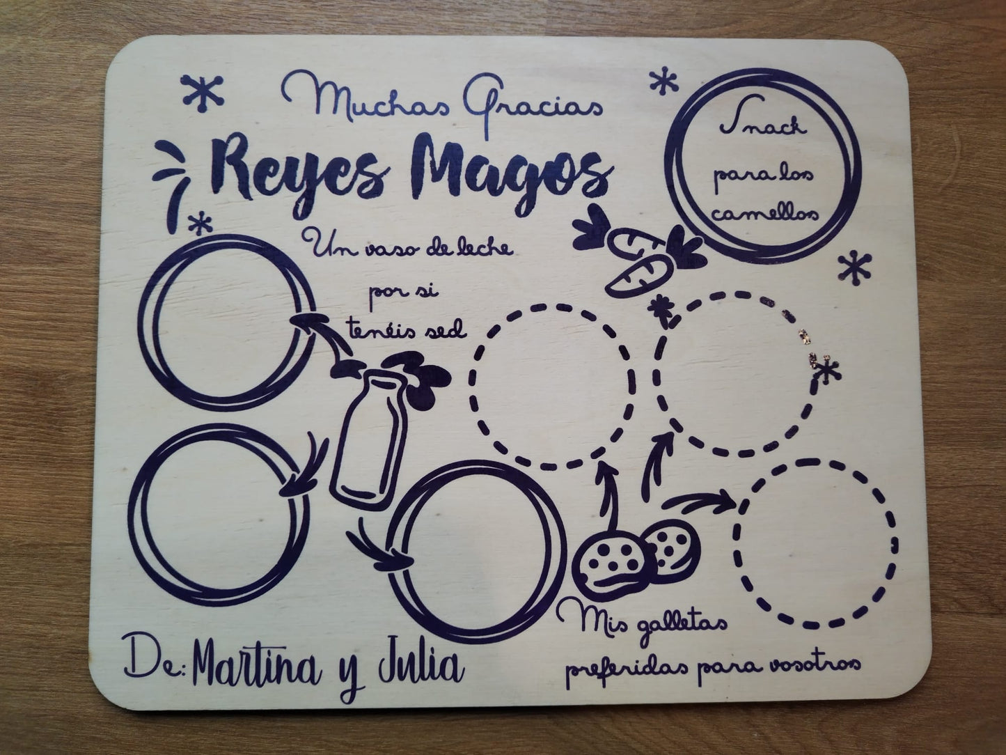 Bandeja Reyes Magos personalizada